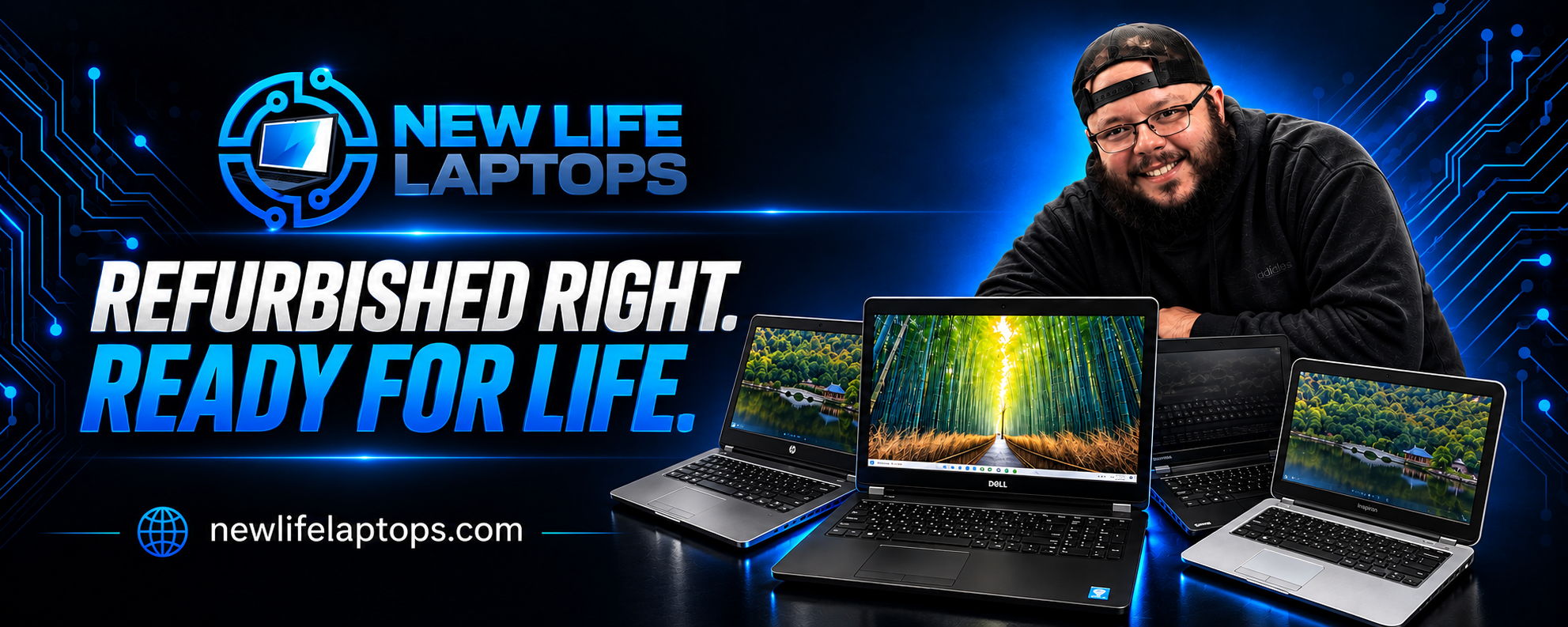 New Life Laptops - Refurbished Right. Ready for Life.